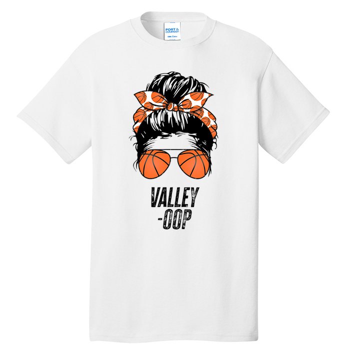 Phoenix Basketball Valley Oop Messy Bun Sun Basketball Fan Tall T-Shirt