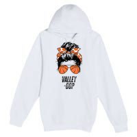 Phoenix Basketball Valley Oop Messy Bun Sun Basketball Fan Premium Pullover Hoodie