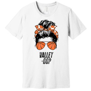 Phoenix Basketball Valley Oop Messy Bun Sun Basketball Fan Premium T-Shirt