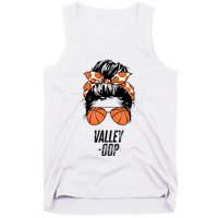 Phoenix Basketball Valley Oop Messy Bun Sun Basketball Fan Tank Top