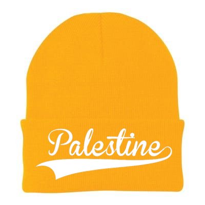 Palestine Baseball Vintage Retro Font Knit Cap Winter Beanie