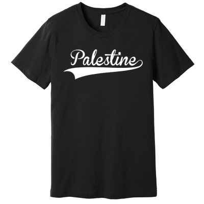 Palestine Baseball Vintage Retro Font Premium T-Shirt