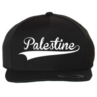 Palestine Baseball Vintage Retro Font Wool Snapback Cap