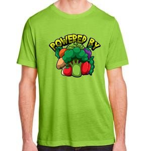 Powered By Vegetables Gift Strong Vegan Life Funny Gift Adult ChromaSoft Performance T-Shirt