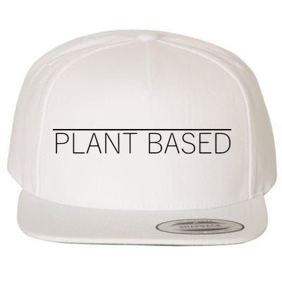 Plant Based Vegan Vegetarian Gift Wool Snapback Cap