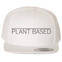 Plant Based Vegan Vegetarian Gift Wool Snapback Cap