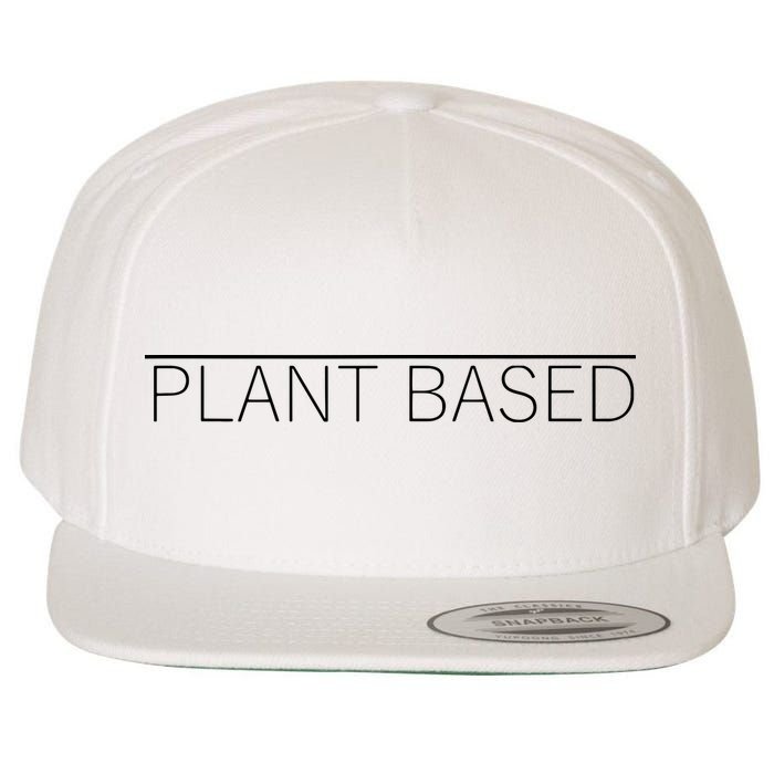 Plant Based Vegan Vegetarian Gift Wool Snapback Cap
