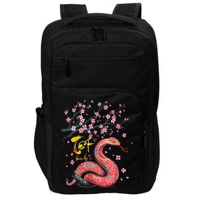 Peach Blossom Vietnamese Lunar New Year Snake 2025 Happy Tet Impact Tech Backpack
