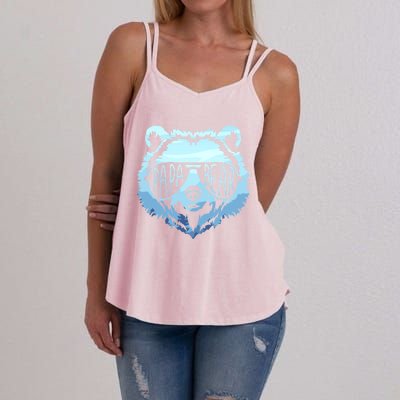 Papa Bear Vintage Graphic Gift Women's Strappy Tank