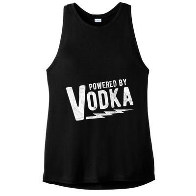 Powered By Vodka Ladies PosiCharge Tri-Blend Wicking Tank