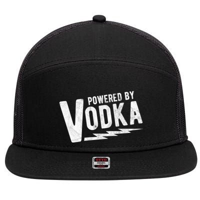 Powered By Vodka 7 Panel Mesh Trucker Snapback Hat