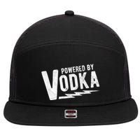 Powered By Vodka 7 Panel Mesh Trucker Snapback Hat