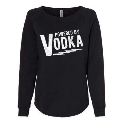 Powered By Vodka Womens California Wash Sweatshirt