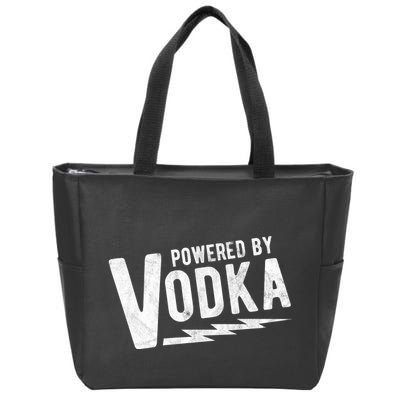 Powered By Vodka Zip Tote Bag