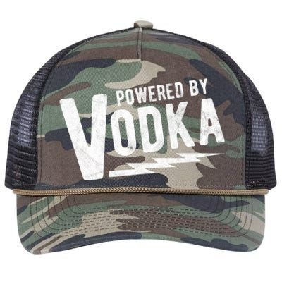 Powered By Vodka Retro Rope Trucker Hat Cap