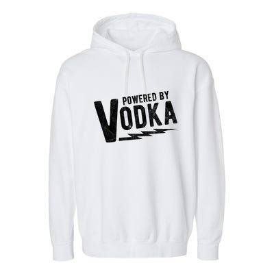 Powered By Vodka Garment-Dyed Fleece Hoodie