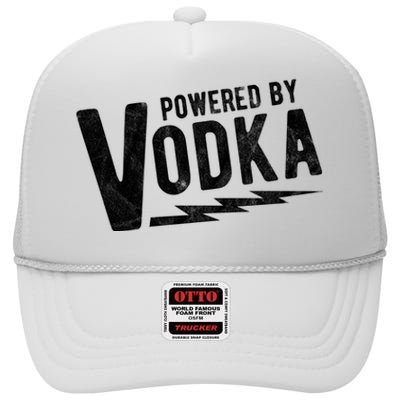 Powered By Vodka High Crown Mesh Back Trucker Hat