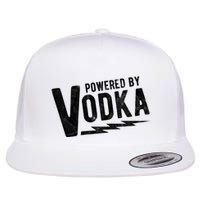 Powered By Vodka Flat Bill Trucker Hat