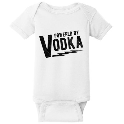 Powered By Vodka Baby Bodysuit