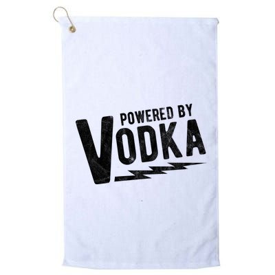 Powered By Vodka Golf Towel