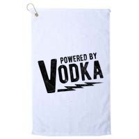 Powered By Vodka Golf Towel