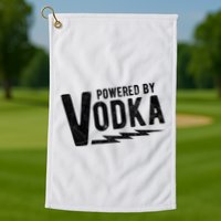 Powered By Vodka Golf Towel