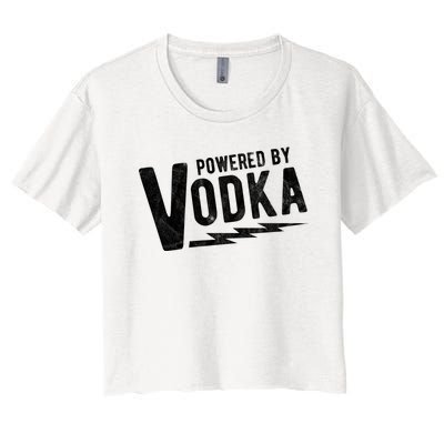 Powered By Vodka Women's Crop Top Tee