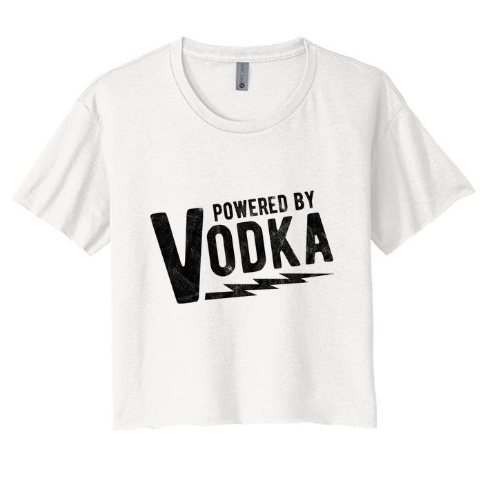 Powered By Vodka Crop Top