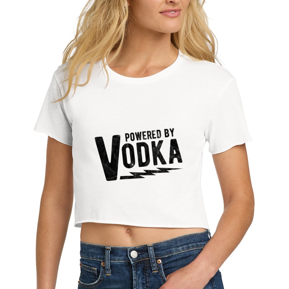 Powered By Vodka Crop Top