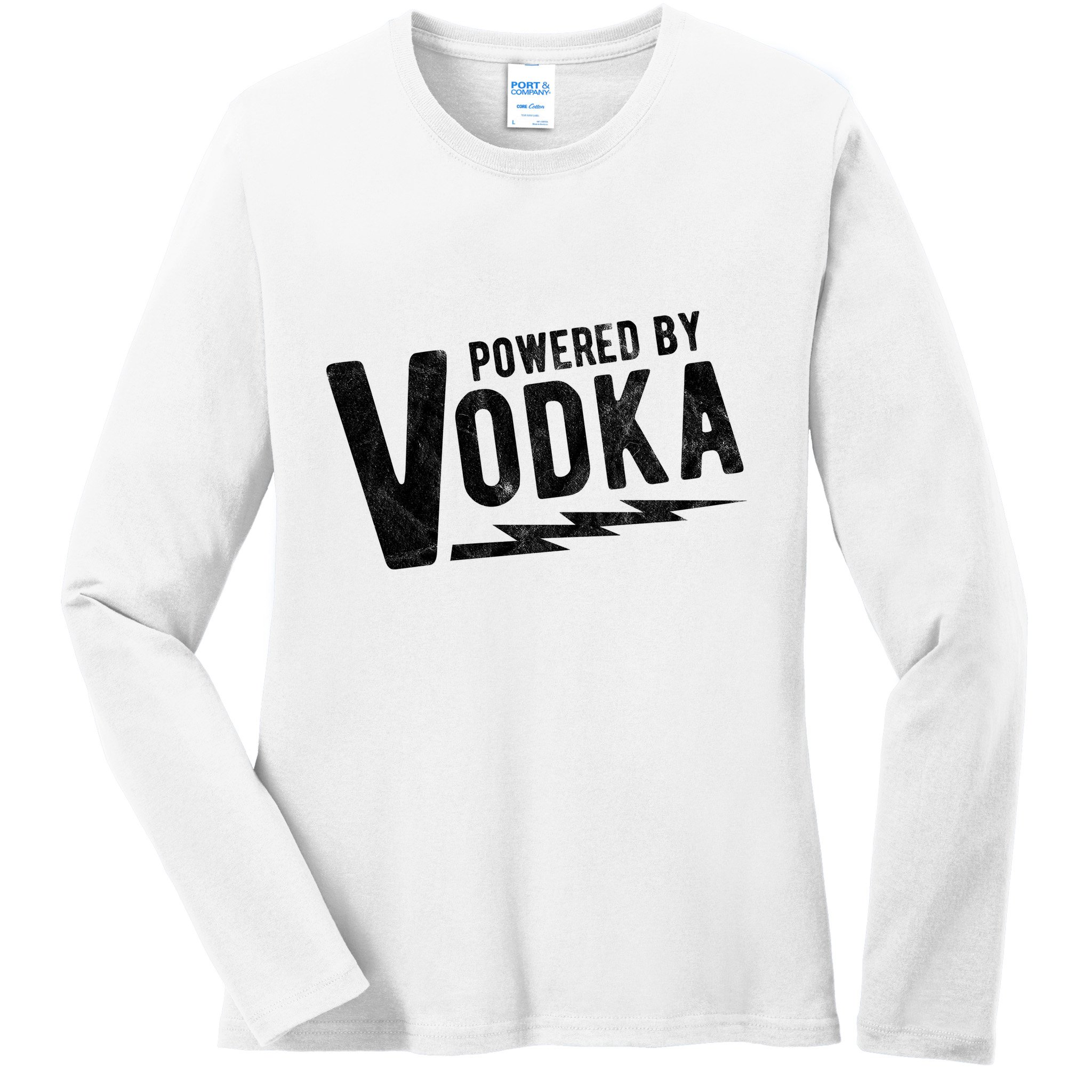 Powered By Vodka Ladies Long Sleeve Shirt