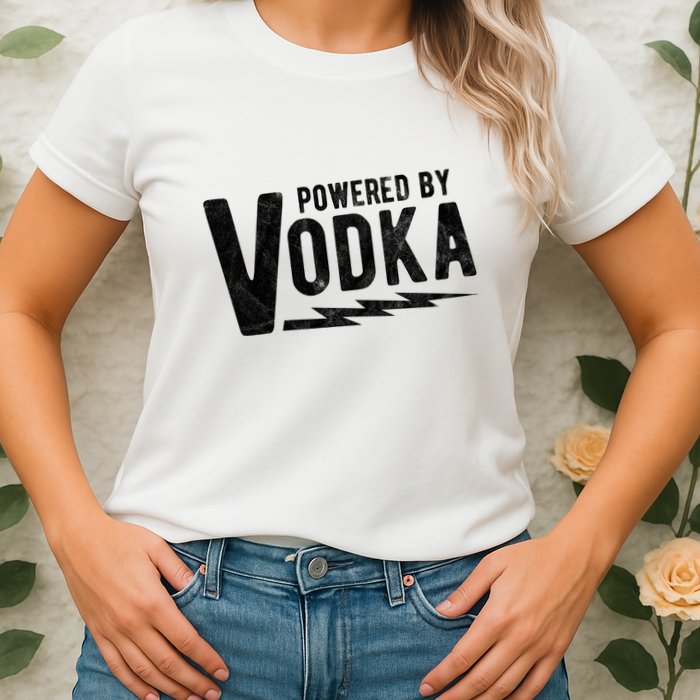 Powered By Vodka Womens T-Shirt