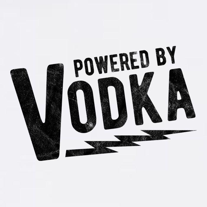 Powered By Vodka Women's V-Neck T-Shirt