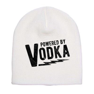 Powered By Vodka Short Acrylic Beanie