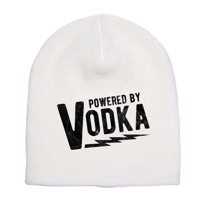 Powered By Vodka Short Acrylic Beanie