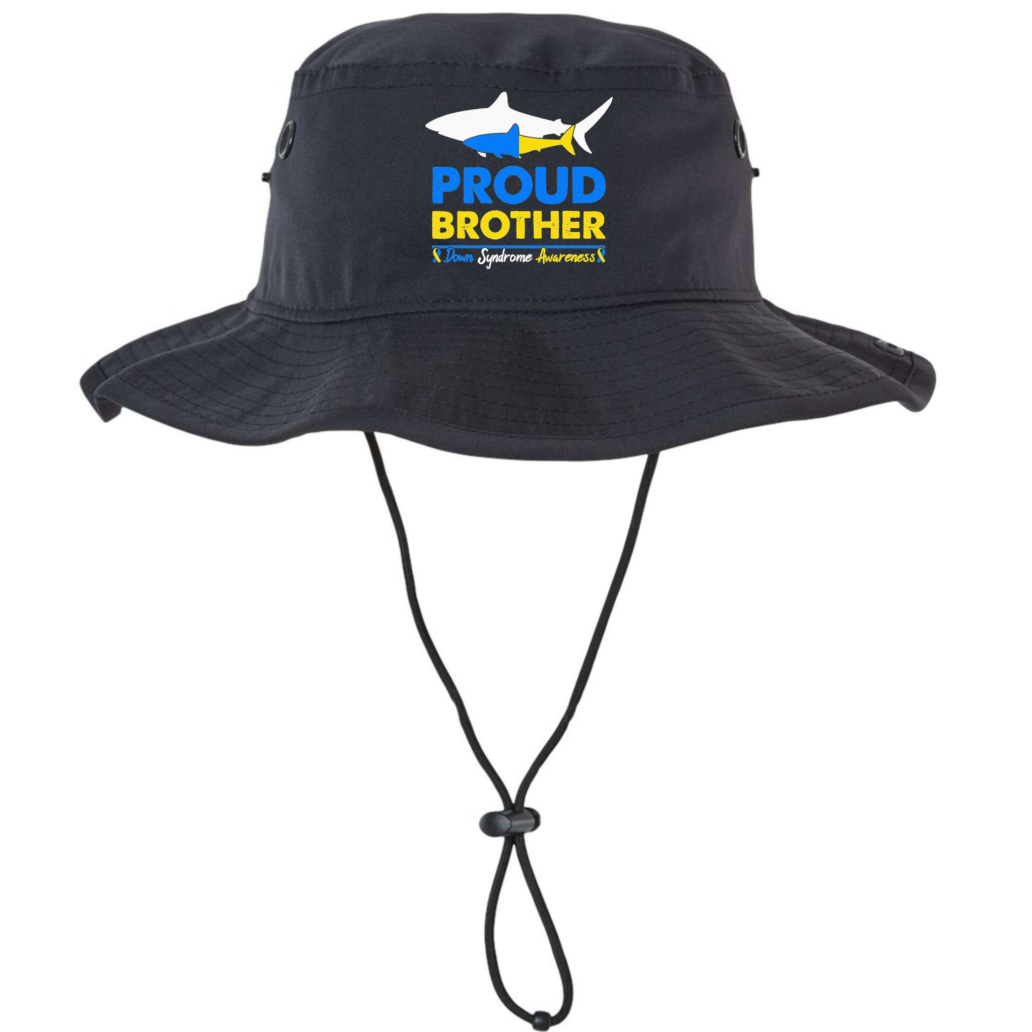 Proud Brother World Down Syndrome Awareness Day Shark T21 Bucket Hat
