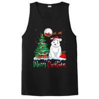 Polar Bear Wearing Santa Hat Xmas Merry Christmas Polar Bear PosiCharge Competitor Tank