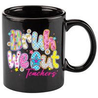 Preppy Bruh We Out Teachers Last Day Of School Summer Break 11oz C Handle Ceramic Mug