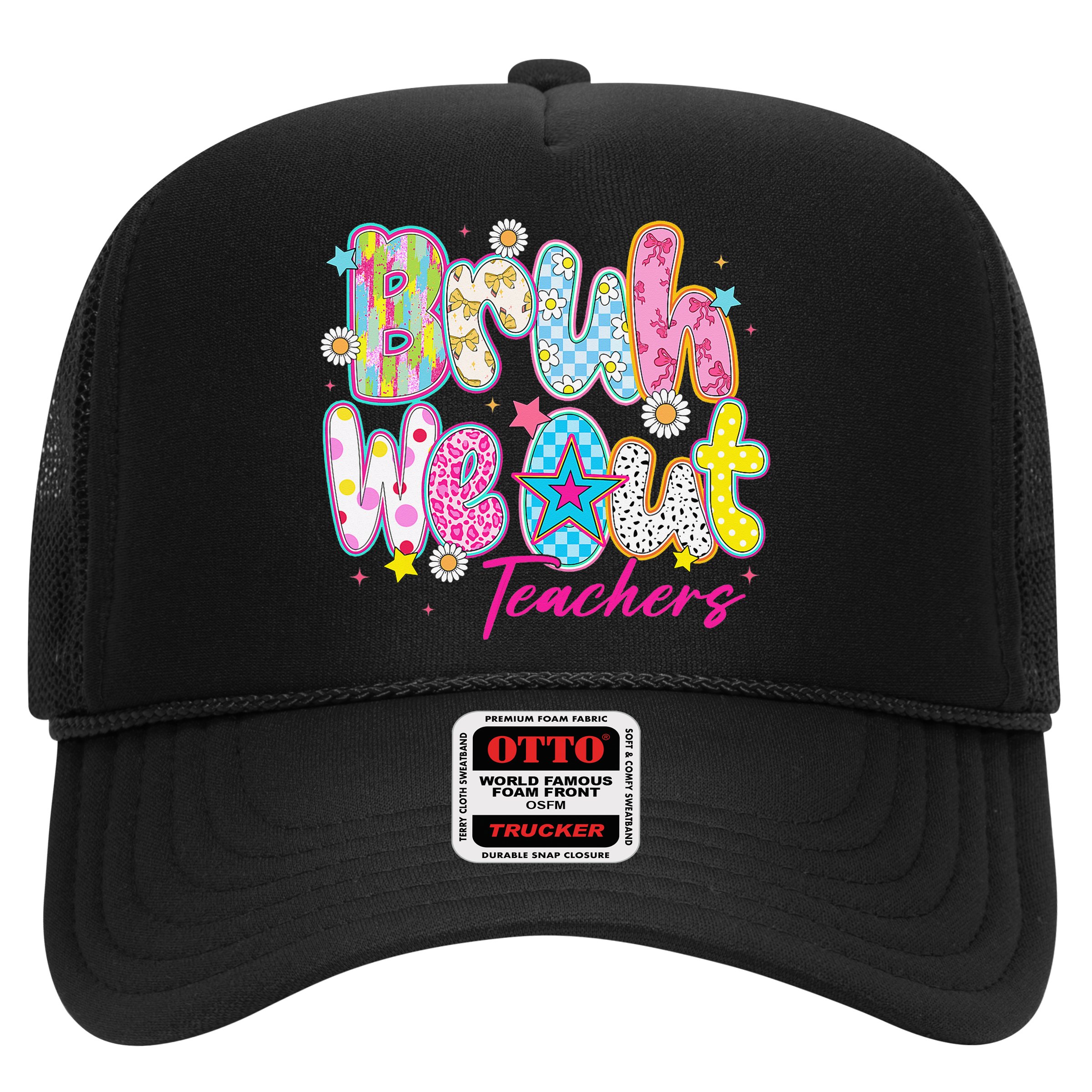 Preppy Bruh We Out Teachers Last Day Of School Summer Break Hat