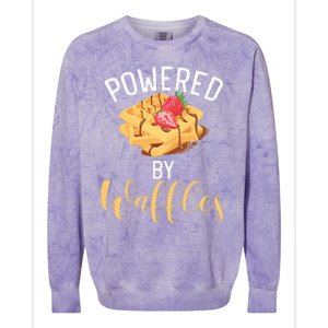 Powered By Waffles Colorblast Crewneck Sweatshirt