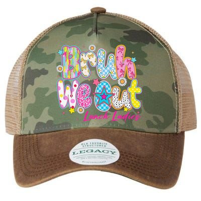 Preppy Bruh We Out Lunch Ladies Last Day Of School Summer Legacy Tie Dye Trucker Hat