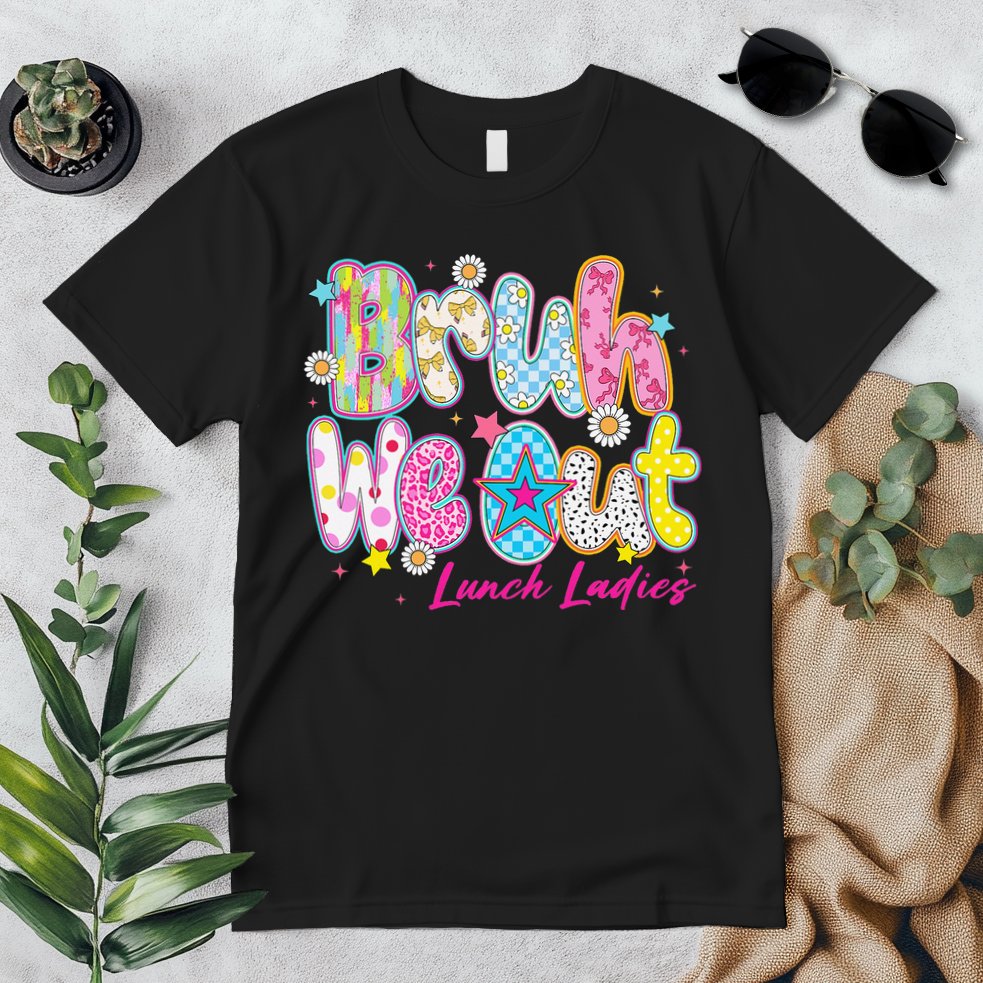 Preppy Bruh We Out Lunch Ladies Last Day Of School Summer Premium T-Shirt