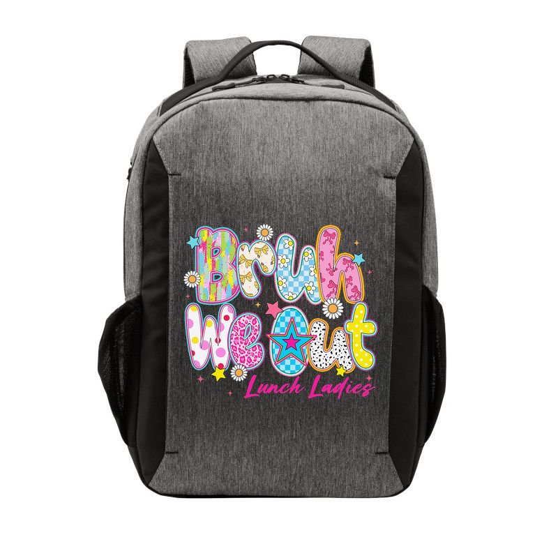 Preppy Bruh We Out Lunch Ladies Last Day Of School Summer Vector Backpack