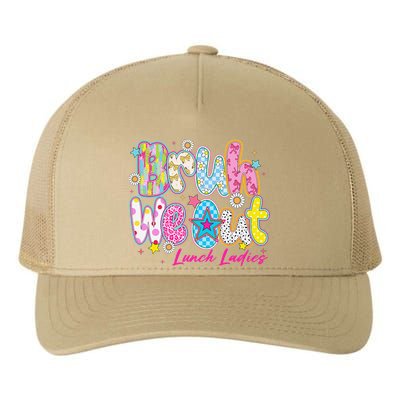 Preppy Bruh We Out Lunch Ladies Last Day Of School Summer Yupoong Adult 5-Panel Trucker Hat