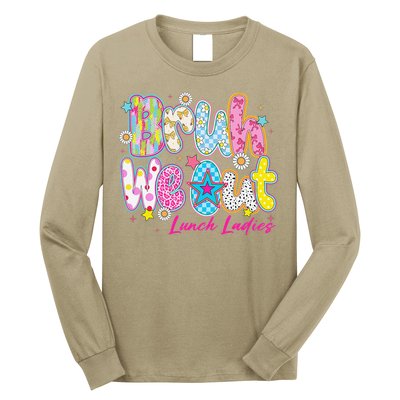 Preppy Bruh We Out Lunch Ladies Last Day Of School Summer Long Sleeve Shirt