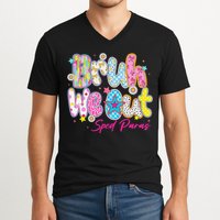 Preppy Bruh We Out Sped Paras Last Day Of School Summer V-Neck T-Shirt