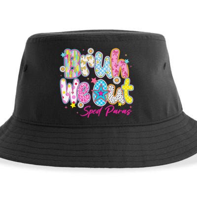 Preppy Bruh We Out Sped Paras Last Day Of School Summer Sustainable Bucket Hat