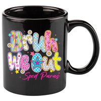 Preppy Bruh We Out Sped Paras Last Day Of School Summer 11oz C Handle Ceramic Mug