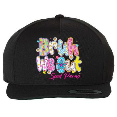 Preppy Bruh We Out Sped Paras Last Day Of School Summer Wool Snapback Cap