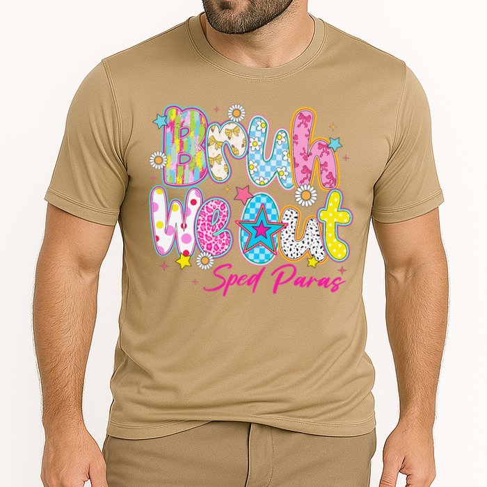 Preppy Bruh We Out Sped Paras Last Day Of School Summer Cooling Performance Crew T-Shirt