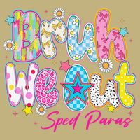 Preppy Bruh We Out Sped Paras Last Day Of School Summer Long Sleeve Shirt